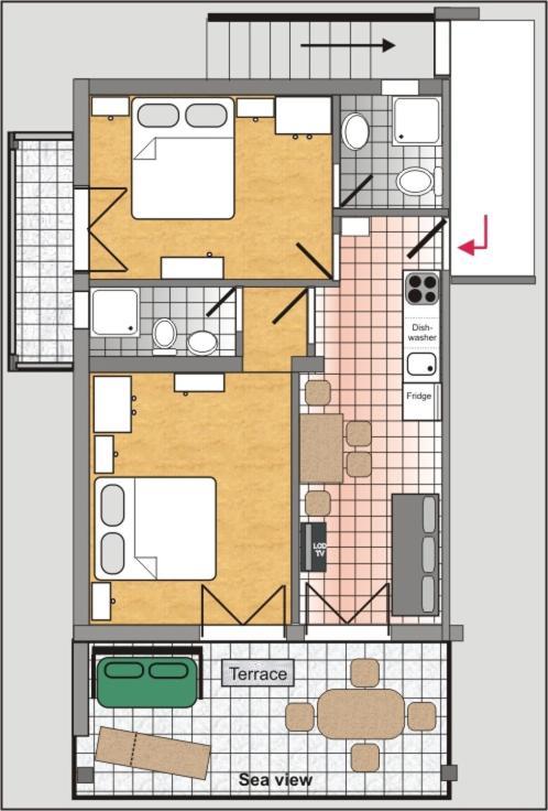 Apartments Dora Banjol Exteriör bild